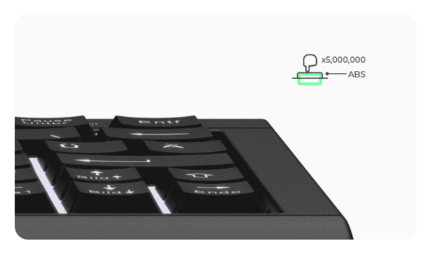 MaxPoint KeySonic KSK-3010ELC - Tastatur - hinterleuchtet - TL: Deutsch, QWERTZ, Ansicht 3