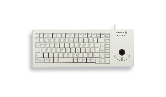 Cherry XS Trackball - Volle Größe (100%) - Kabelgebunden - USB - QWERTZ - Grau