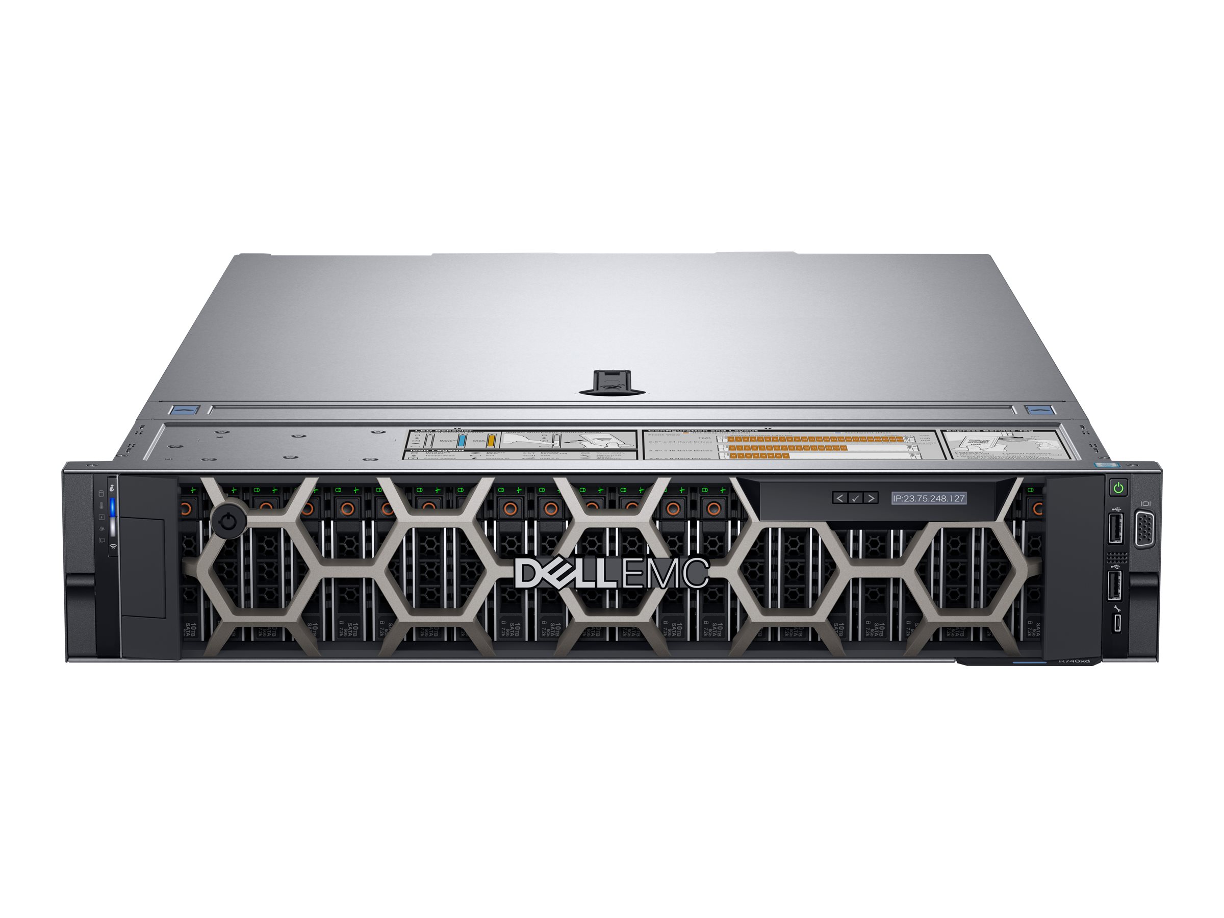 Dell PowerEdge R740 - Server - Rack-Montage - zweiweg - 1 x Xeon Silver 4210 / 2.2 GHz - RAM 32 GB
