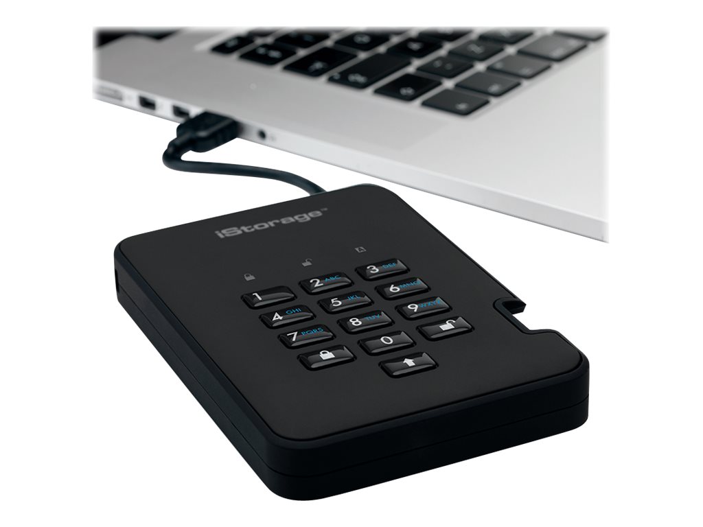 iStorage diskAshur² - Festplatte - verschlüsselt - 1 TB - extern (tragbar), Ansicht 4