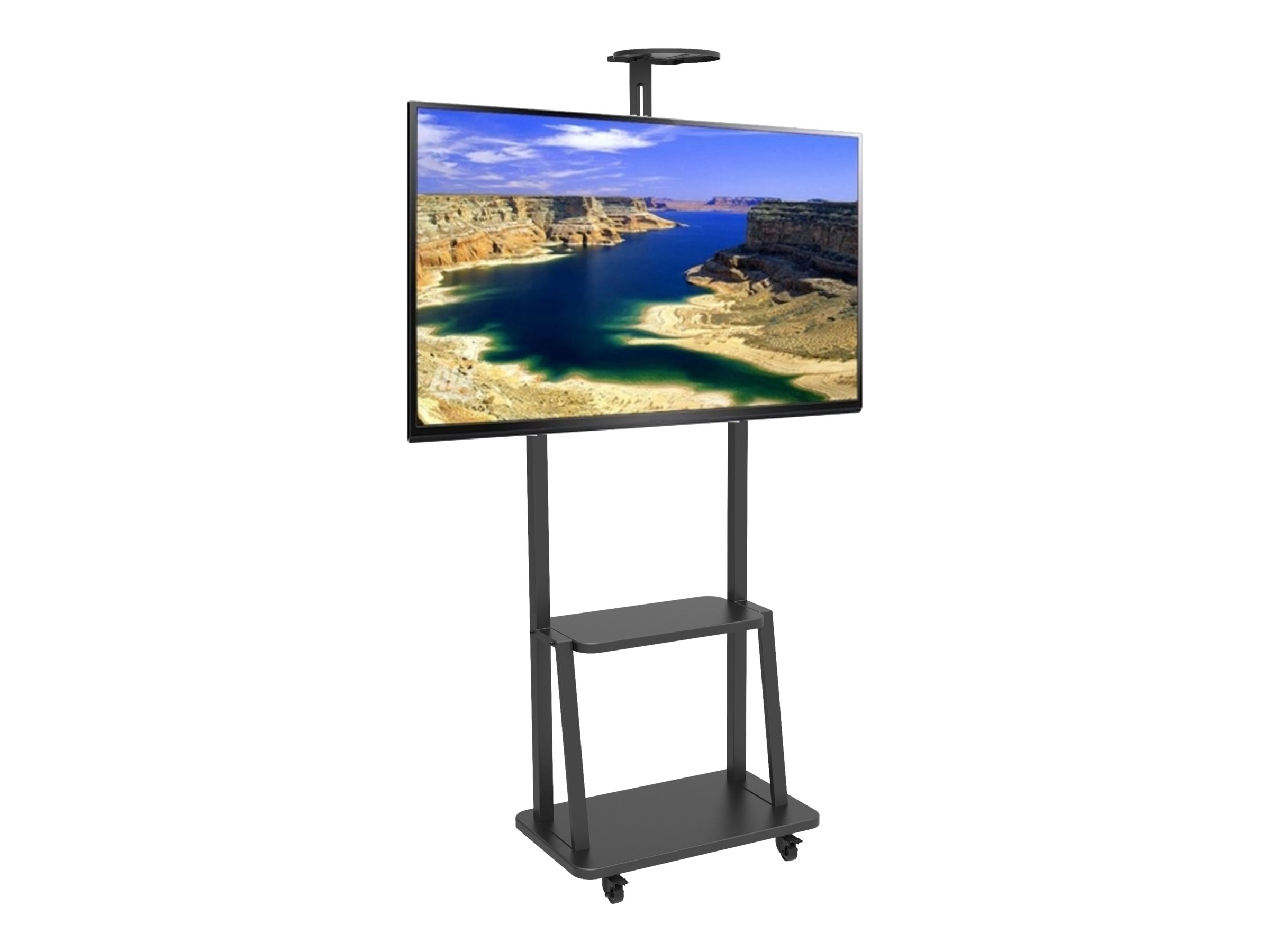 Techly Wagen - für LCD / AV-System / Kamera - Schwarz - Bildschirmgröße: 81.3-177.8 cm (32-70), Ansicht 4