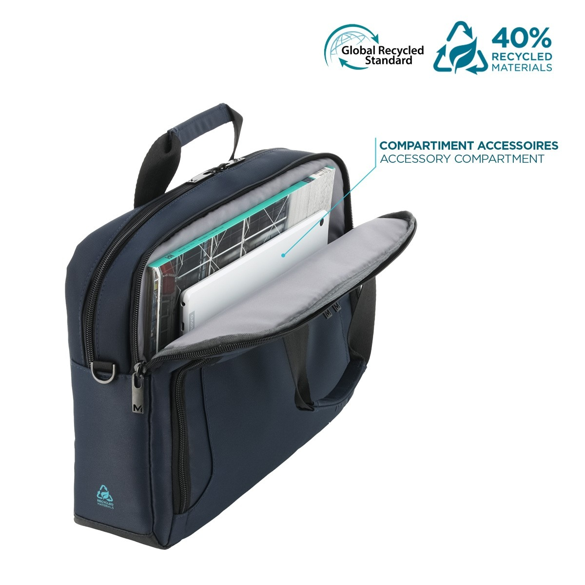 Mobilis Executive 4 Twice - Notebook-Tasche - oben beladbar, 40 % Recyclinganteil, Ansicht 2