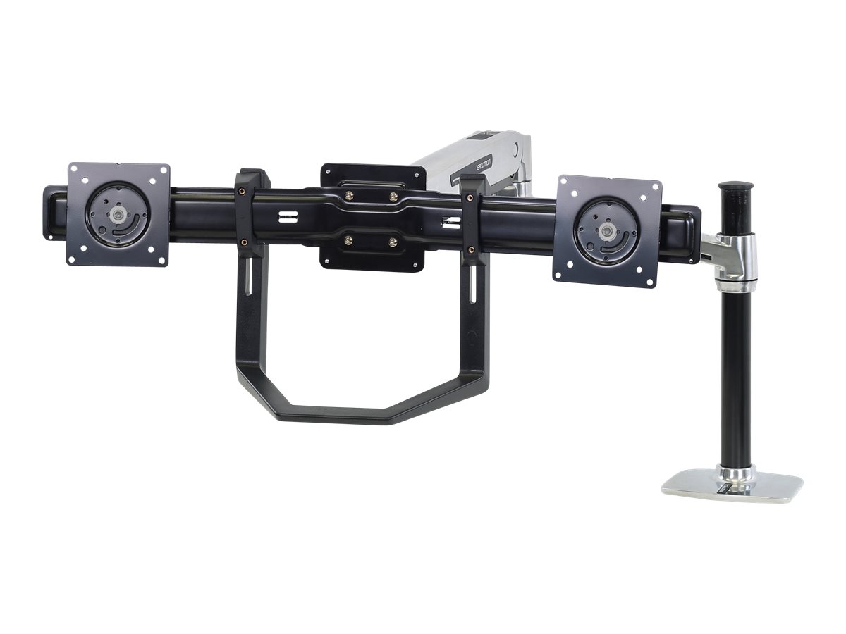 Ergotron Befestigungskit (Griff Halterung für zwei Monitore) - für 2 LCD-Displays - Schwarz - Bildschirmgröße: 43.2-61 cm (17-24)