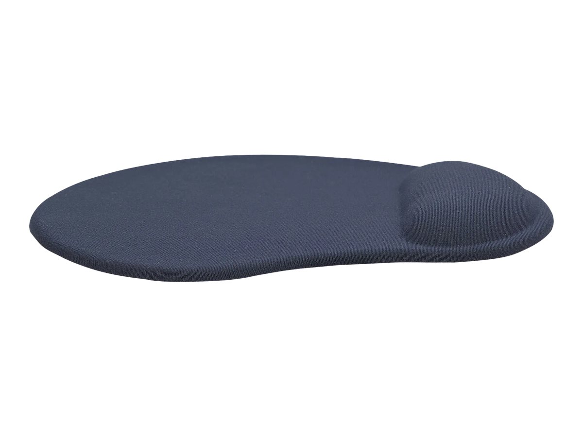 Manhattan Ergonomic Gel Support Pad and Mouse Mat, 230 x 200 x 20mm, Low friction, Non slip base, Polyester jersey, neoprene and polyurethane gel, Lifetime Warranty, Card Retail Packaging