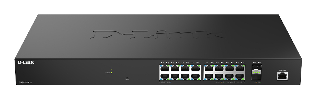 D-Link DMS 1250-18 - Switch - L2+ - Smart - 18 x 10/100/1000/2.5G + 2 x 10 Gigabit SFP+, Ansicht 4
