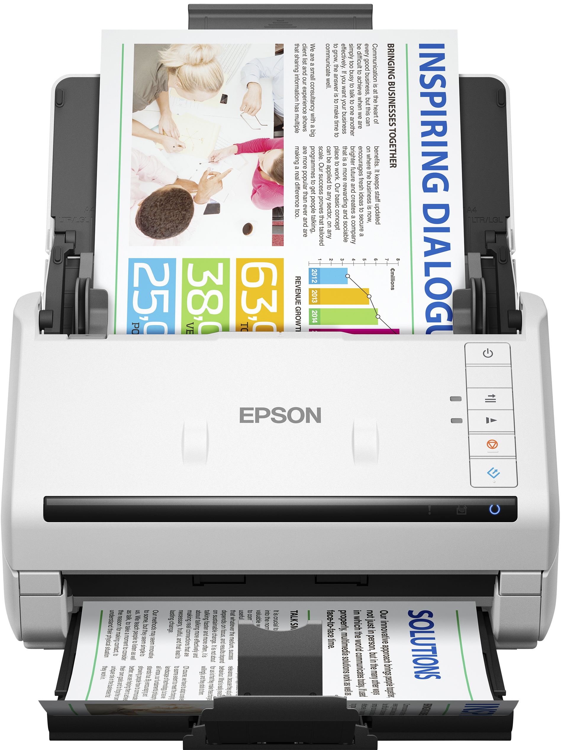 Epson WorkForce DS-530II, 215,9 x 6096 mm, 600 x 600 DPI, 30 Bit, 24 Bit, 10 Bit, 8 Bit