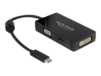 Delock Externer Videoadapter - USB-C - DVI HDMI VGA