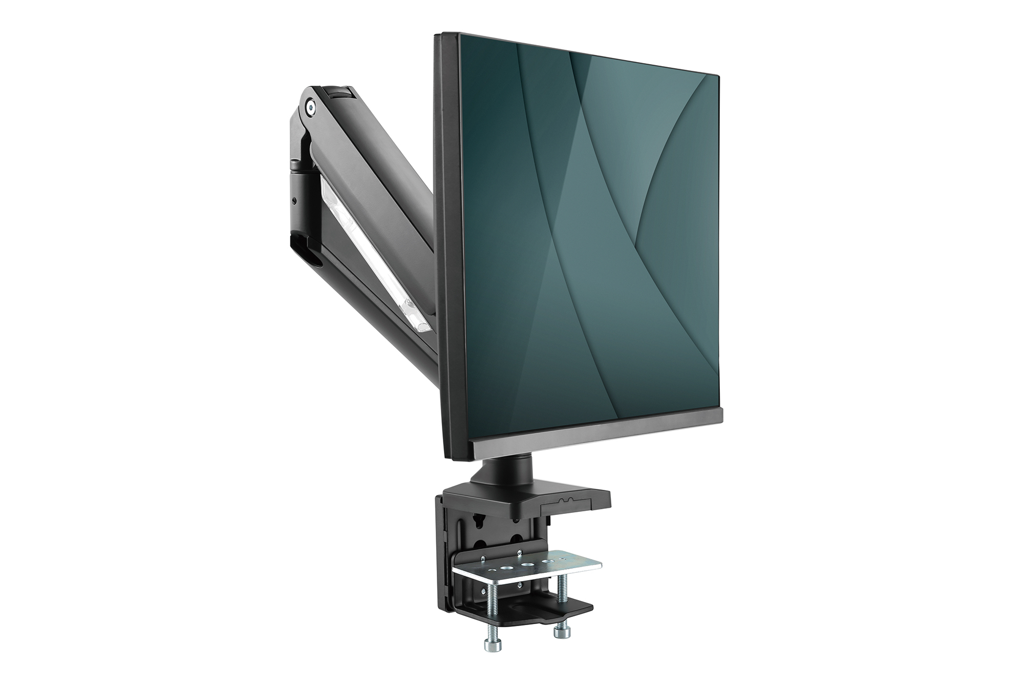 DIGITUS Universal Single Monitorhalter mit Gasdruckfeder und Klemmbefestigung, Ansicht 2