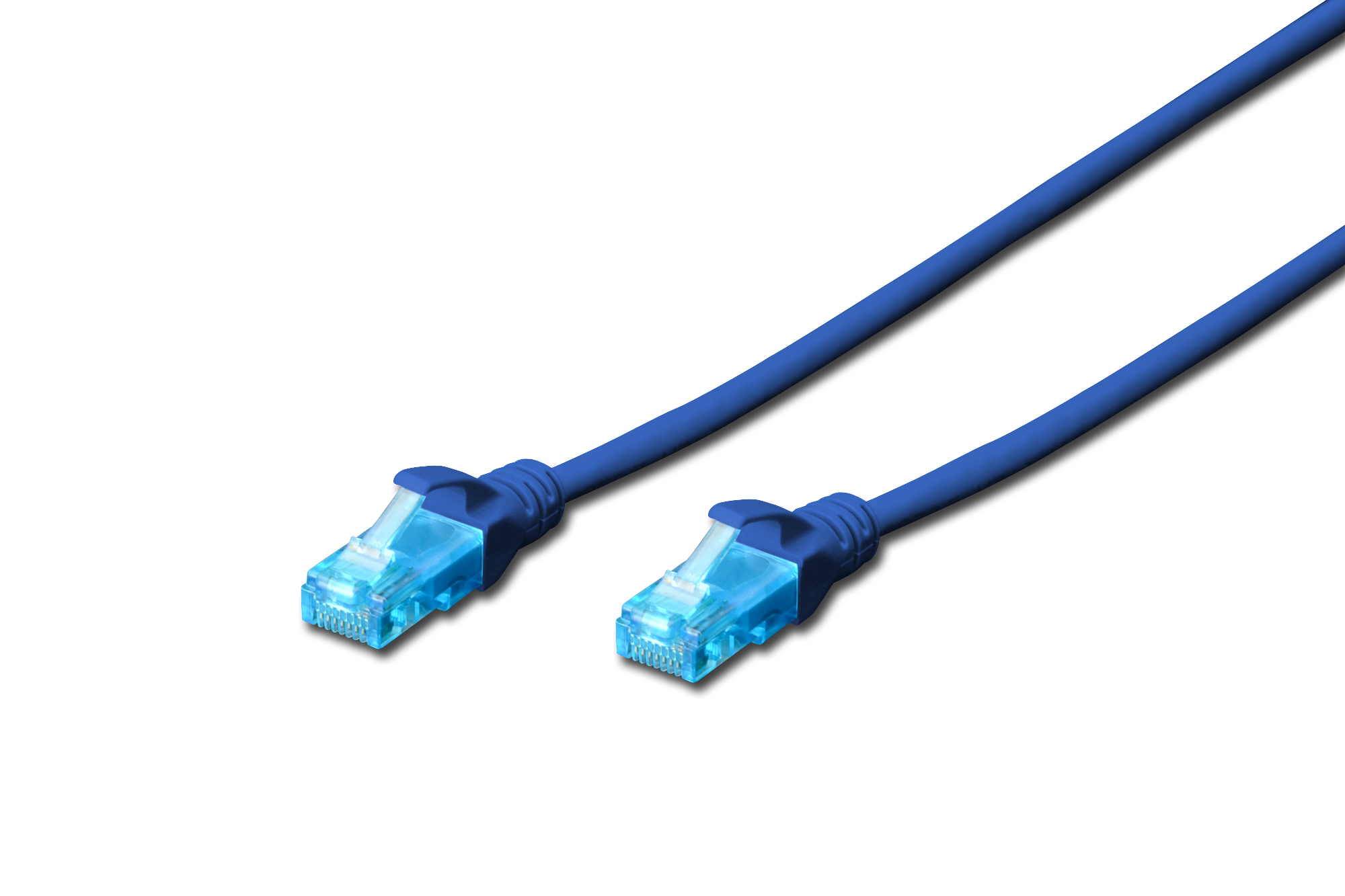 DIGITUS CAT 5e U/UTP Patchkabel, 3 m, Cat5e, U/UTP (UTP), RJ-45, RJ-45, Blau