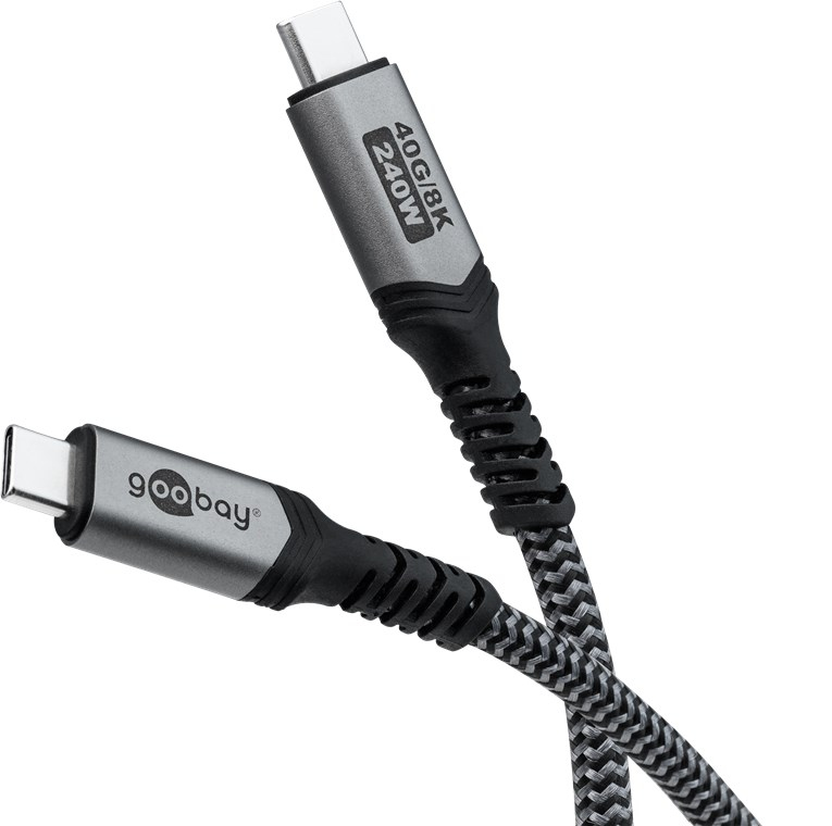 Goobay 74211 - USB 4.0 Kabel 40 Gbit/s 240 W 8K 60Hz - Kabel - Digital/Daten, Ansicht 4