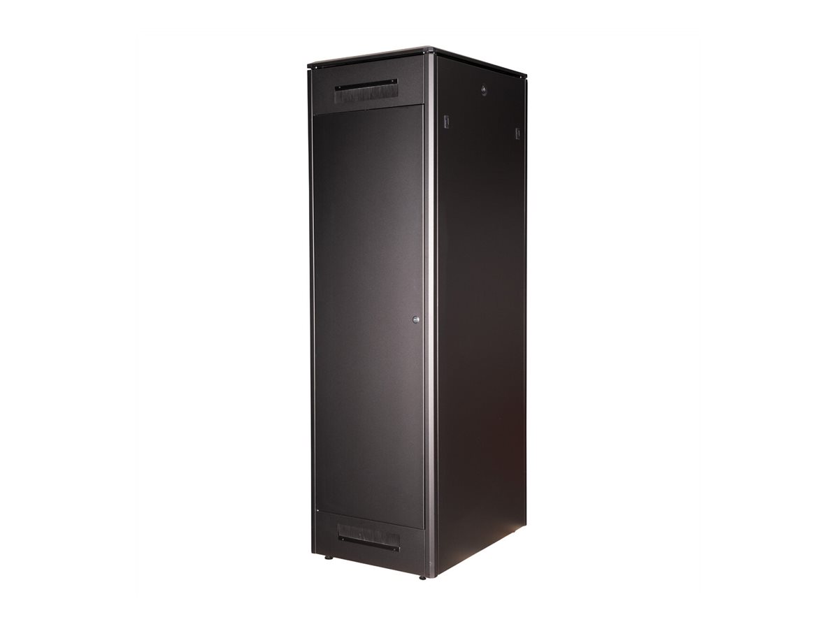 ROLINE 19 Zoll Netzwerkschrank Pro 47 HE 600x800 BxT Glastür schwarz, Ansicht 4