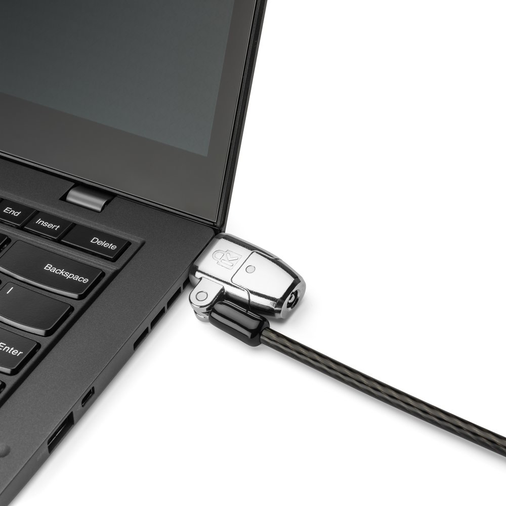 Kensington ClickSafe® 2.0 Universelles 3-in-1 Laptopschloss - 1,8 m - Kensington - Schlüssel - Karbonstahl - Schwarz