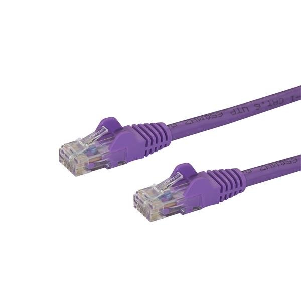 StarTech.com 1m Cat6 Snagless RJ45 Ethernet Netzwerkkabel - Lila, 1 m, Cat6, U/UTP (UTP), RJ-45, RJ-45, Violett