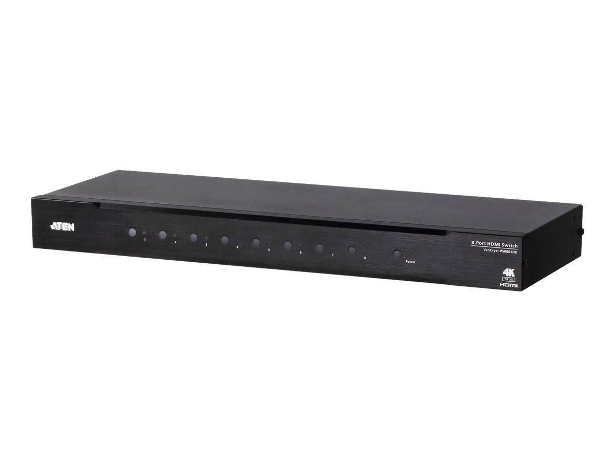 ATEN VS0801HB 8-Port True 4K HDMI Switch - Video/Audio-Schalter - 8 x HDMI - an Rack montierbar