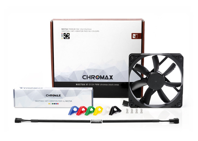 Noctua chromax.black.swap NF-S12A PWM - Gehäuselüfter, Ansicht 2