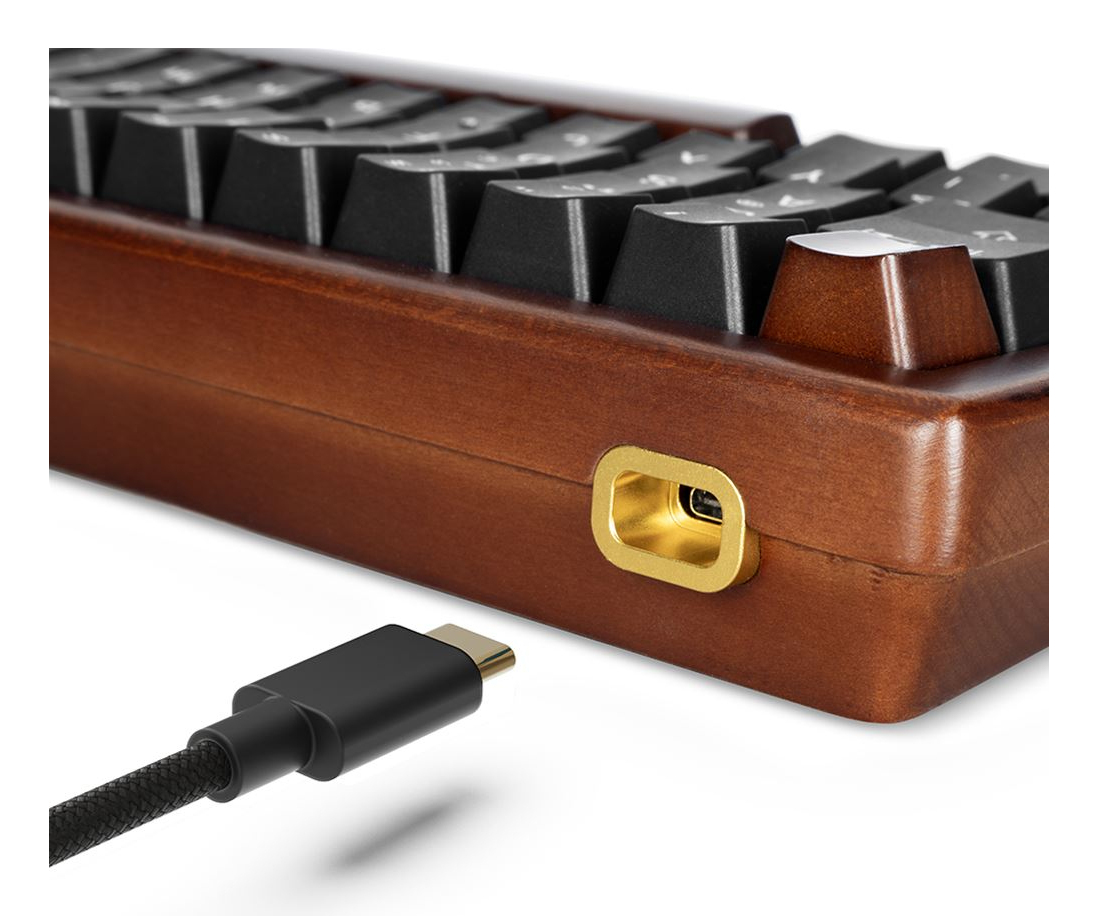 Sharkoon Skiller SGK50 S4 Gen2 Wood PBT holz/schwarz Gateron G Pro 3 - TL: Deutsch, QWERTZ, Ansicht 2