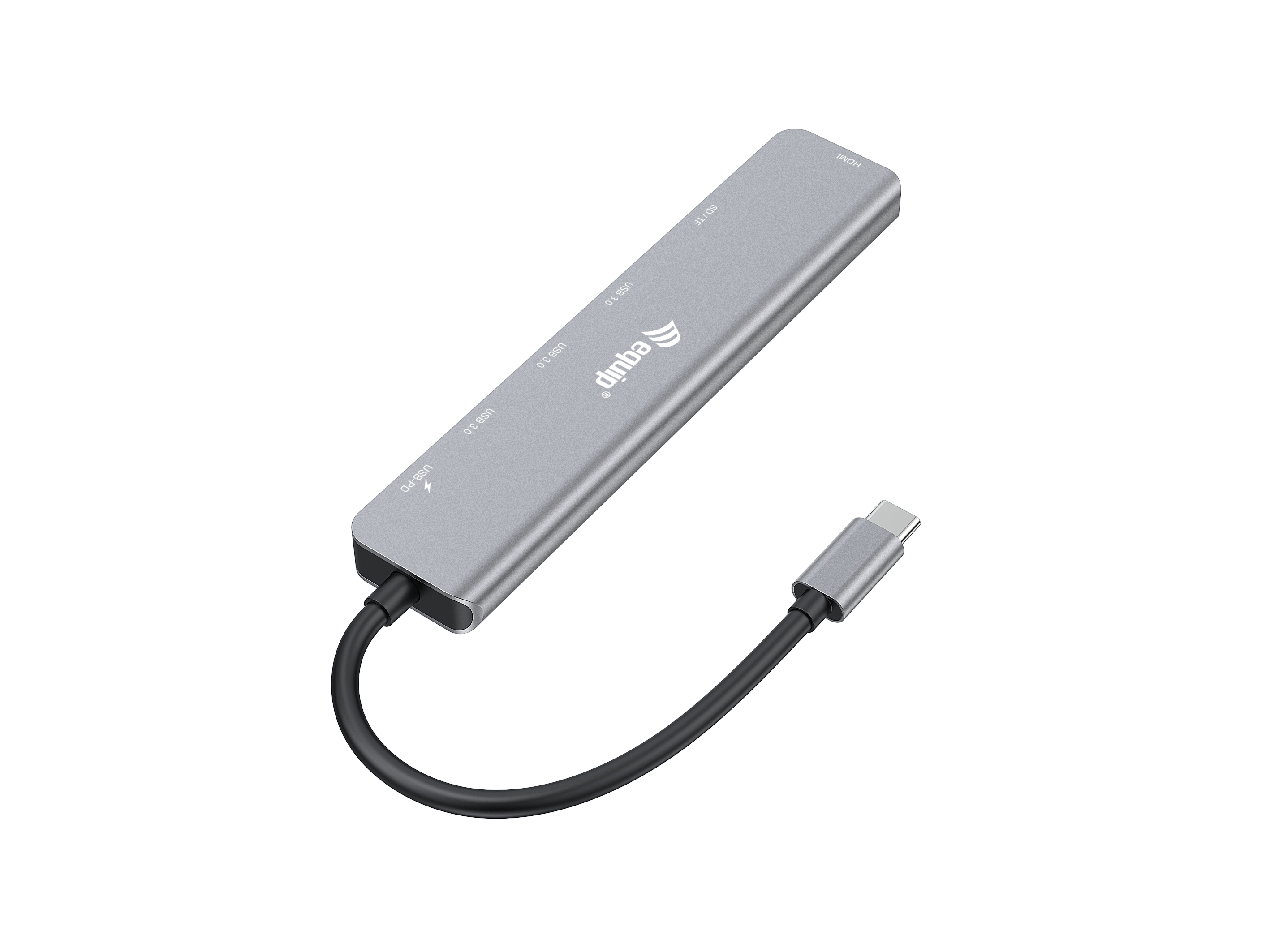 Equip Dock USB-C->HDMI 3x USB3.0 100W PD SD/TF schwarz, Ansicht 3