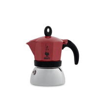 Bialetti Moka Induction - 0,16 l - Aluminium - Aluminium - Schwarz - Rot