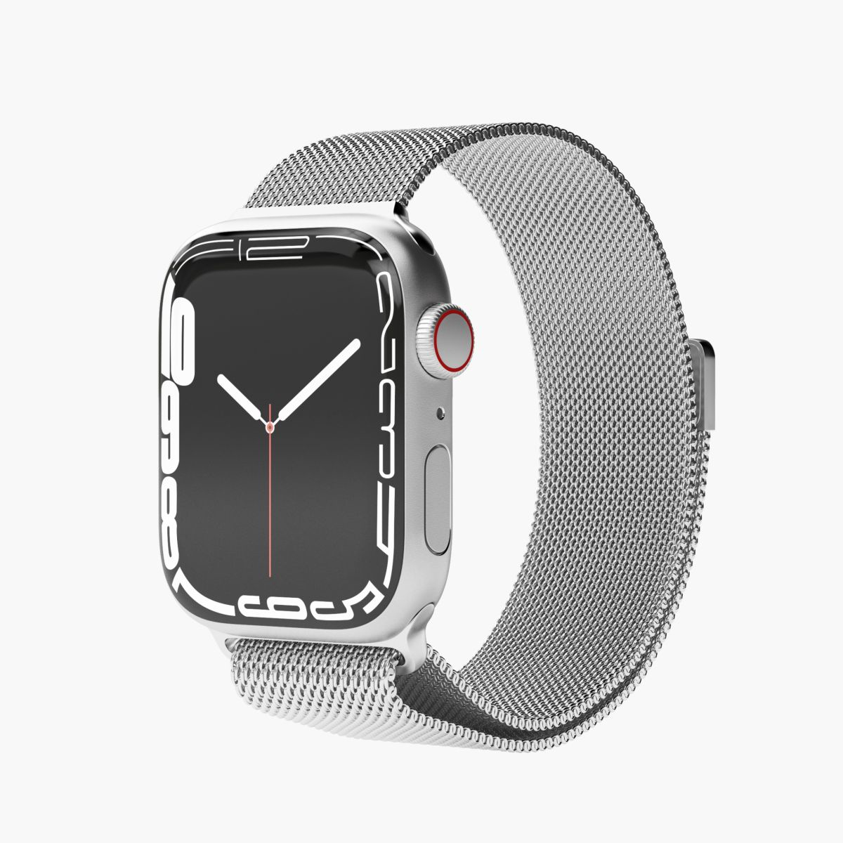 Vonmählen Milanese Loop - Band - Smartwatch - Silber - Apple - Apple Watch 42 mm - 44 mm - 45 mm - 49 mm - Edelstahl, Ansicht 3