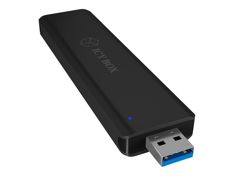 RaidSonic ICY-Box Geh. IcyBox USB 3.1 (Gen2) M.2 SATA SSD Key-B Alu schwarz