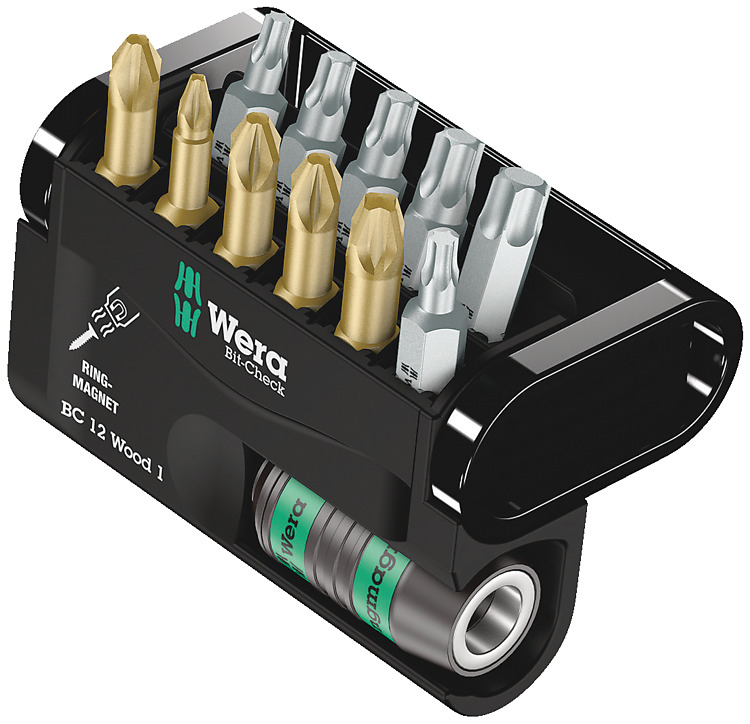 Wera Bit-Check 12 Wood 1 - Schraubendreherbit und Bit-Halterset, Ansicht 4