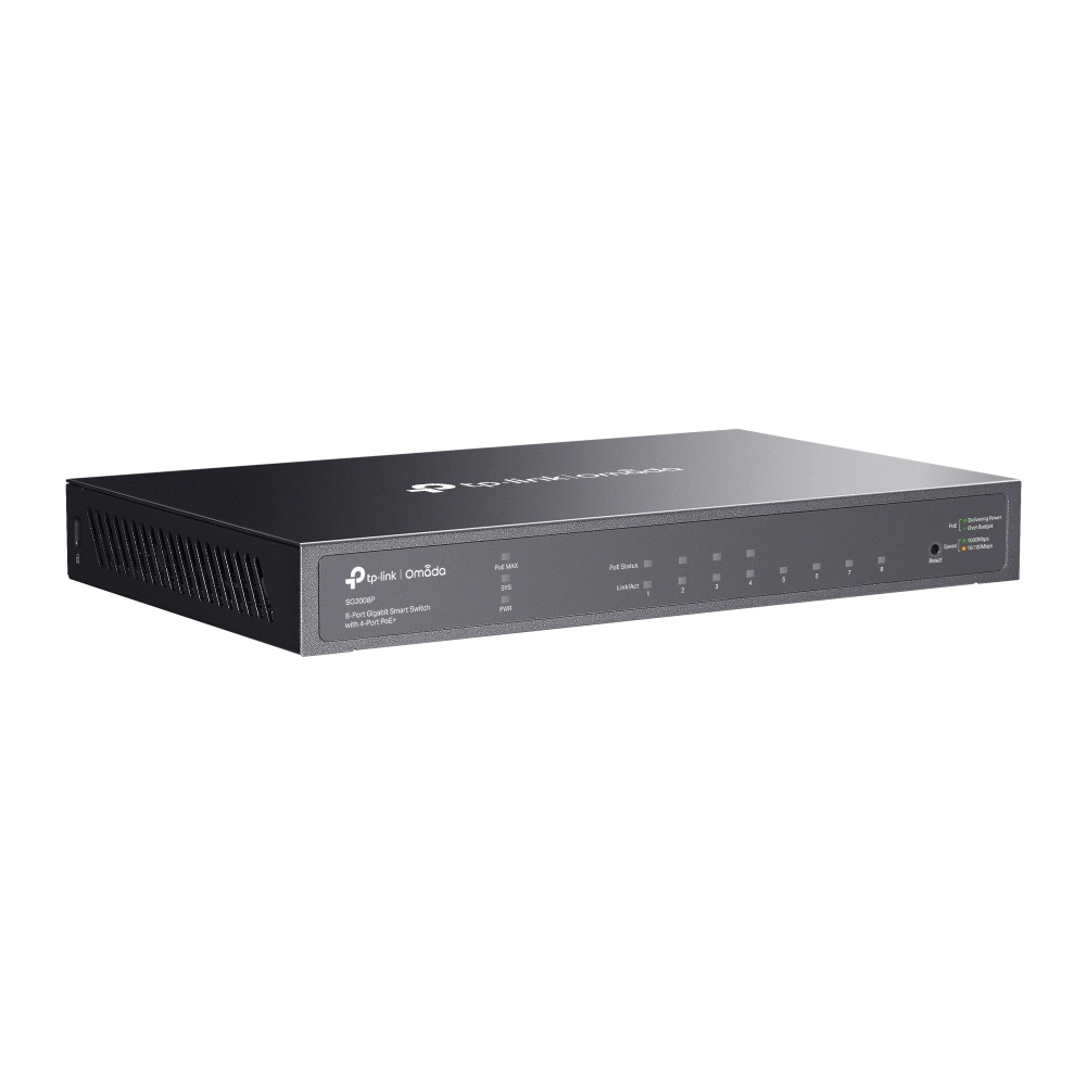 TP-LINK JetStream TL-SG2008P - V1 - Switch - Smart - 4 x 10/100/1000 + 4 x 10/100/1000 (PoE+), Ansicht 4