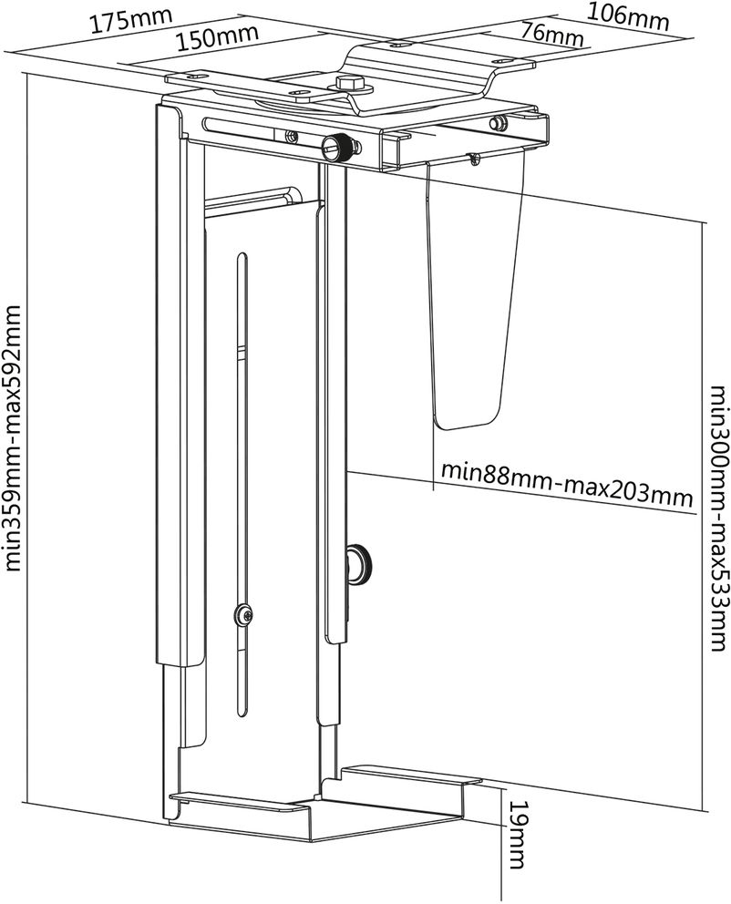 VALUE Montagekomponente (CPU-Halter) - für Personal-Computer, Ansicht 3