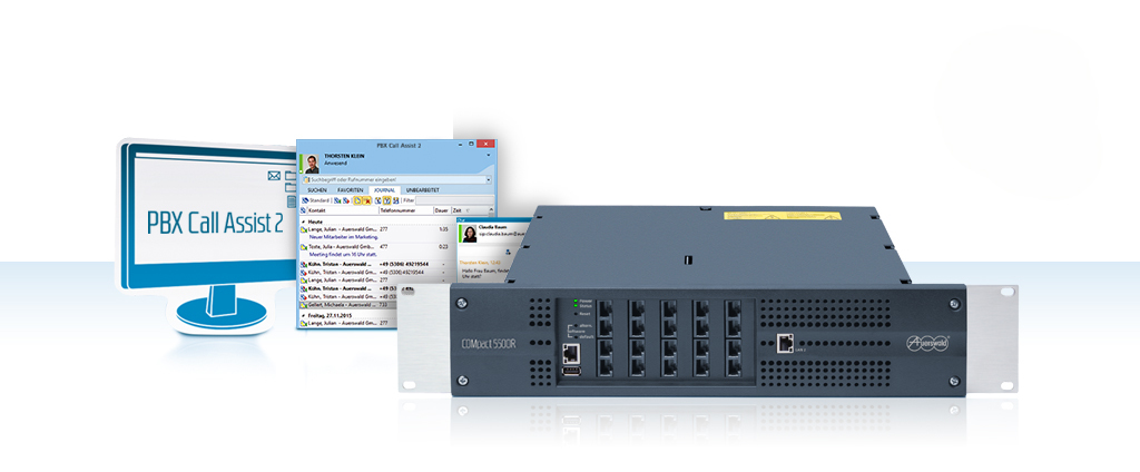 Auerswald COMpact 5500R - IP-PBX - 2U - in Rack montierbar, Ansicht 2