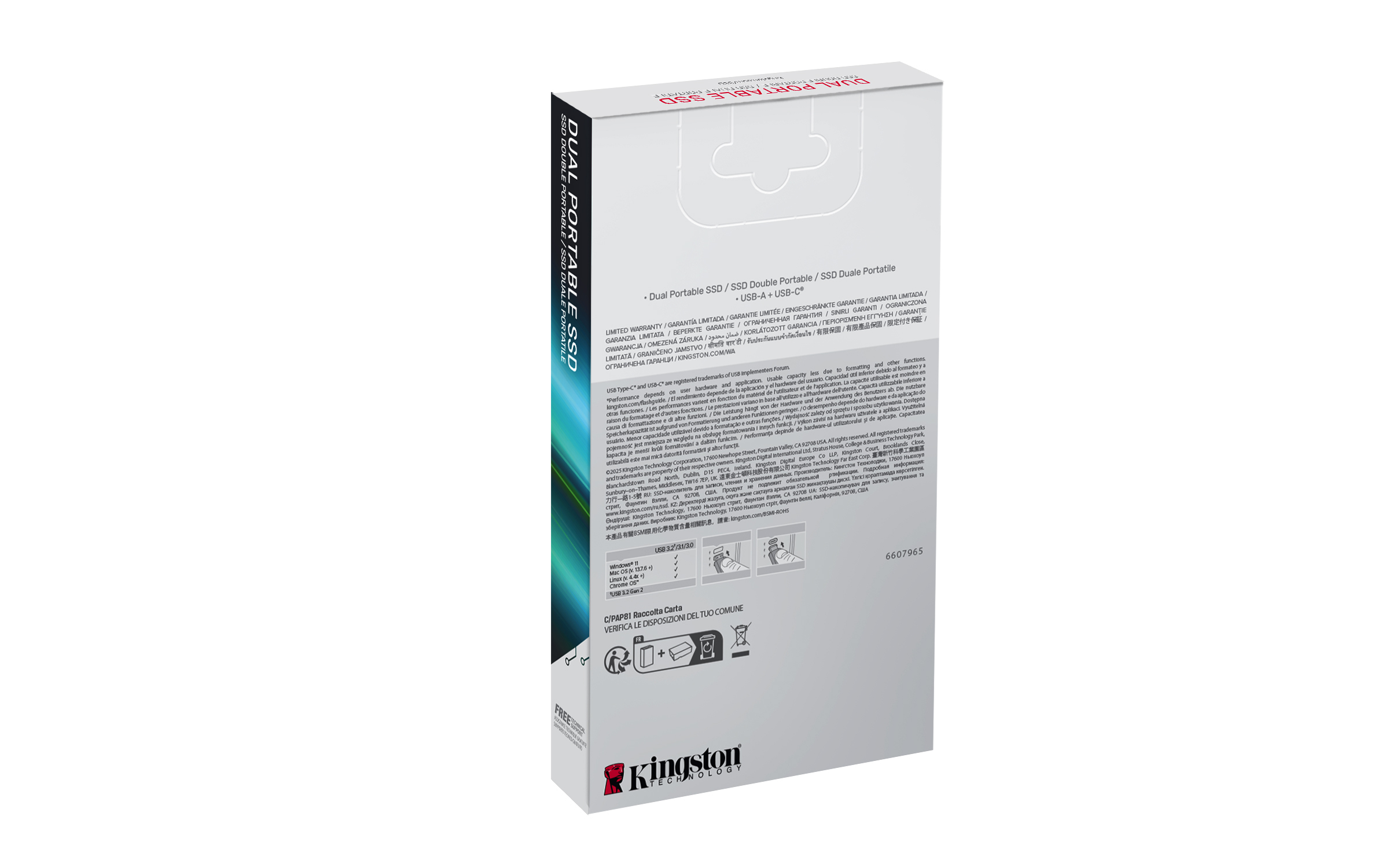 Kingston Dual USB-A/C Portable SSD - 512 GB, Ansicht 2