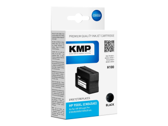 KMP H100 - 80 ml - Schwarz - kompatibel - Tintenpatrone (Alternative zu HP 950XL HP CN045AE)