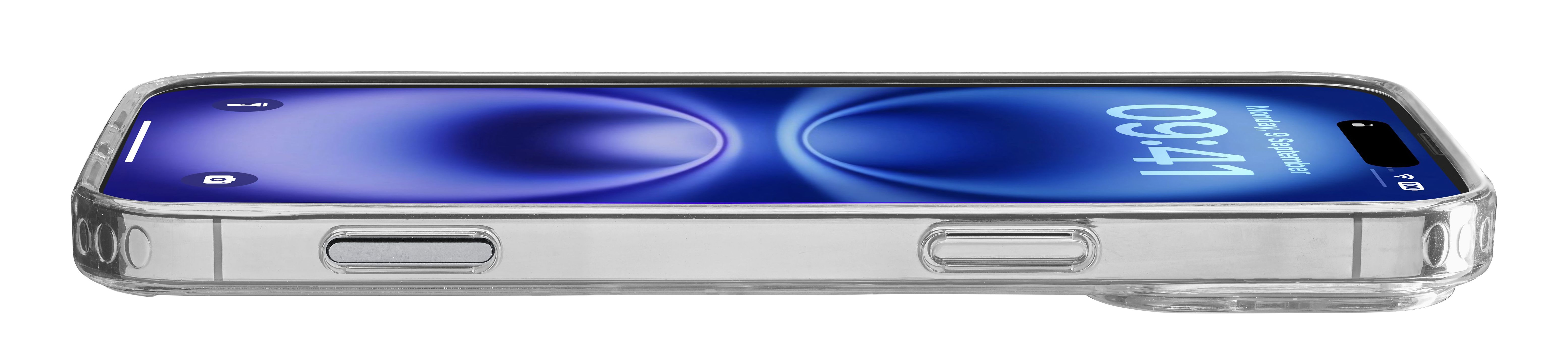 Cellularline Clear Strong - iPhone 16 Plus Starre Schutzhülle mit Gummirändern, Ansicht 2