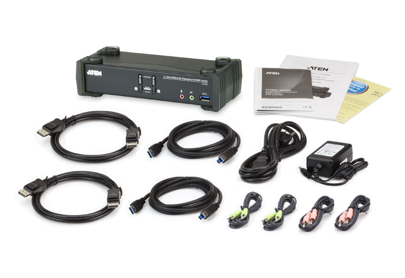 ATEN CS1922 KVMP Switch - KVM-/Audio-/USB-Switch, Ansicht 2