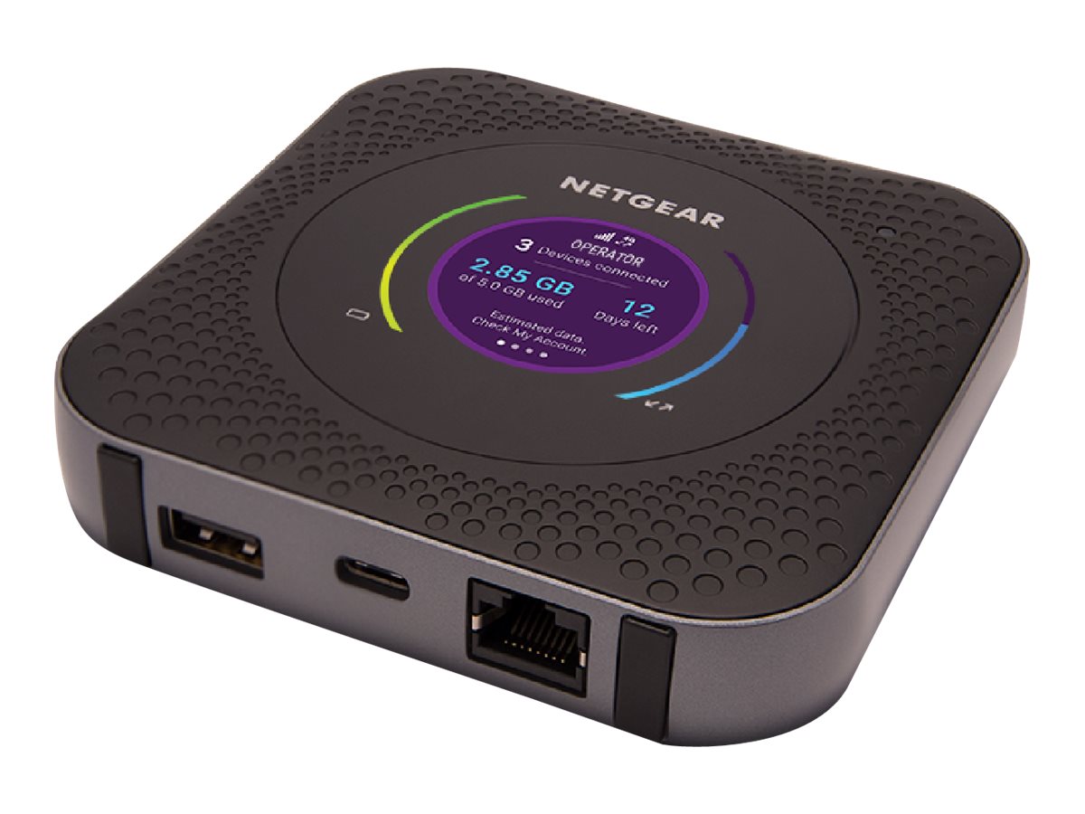 Netgear Nighthawk Mobile Hotspot Router Dual-Band/Dual-Concurrent-WLAN Anschlusse Eth USB-C 2xexterne TS-9-3G-/4G-Antennenanschlusse