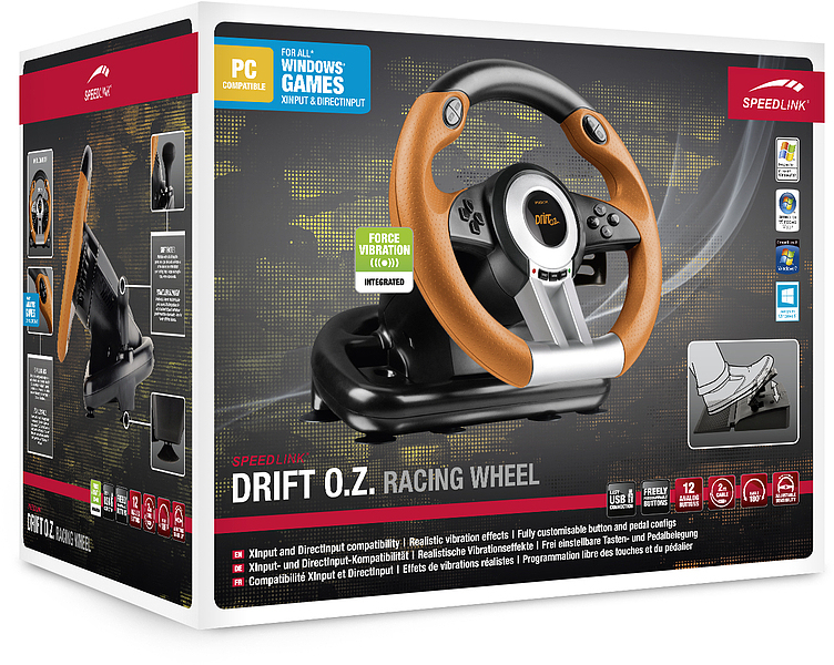 SPEEDLINK DRIFT O.Z. - Lenkrad- und Pedale-Set, Ansicht 2
