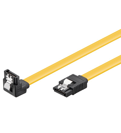 Goobay SATA-Kabel - SATA zu SATA - 20 cm - 90° Stecker, Ansicht 2