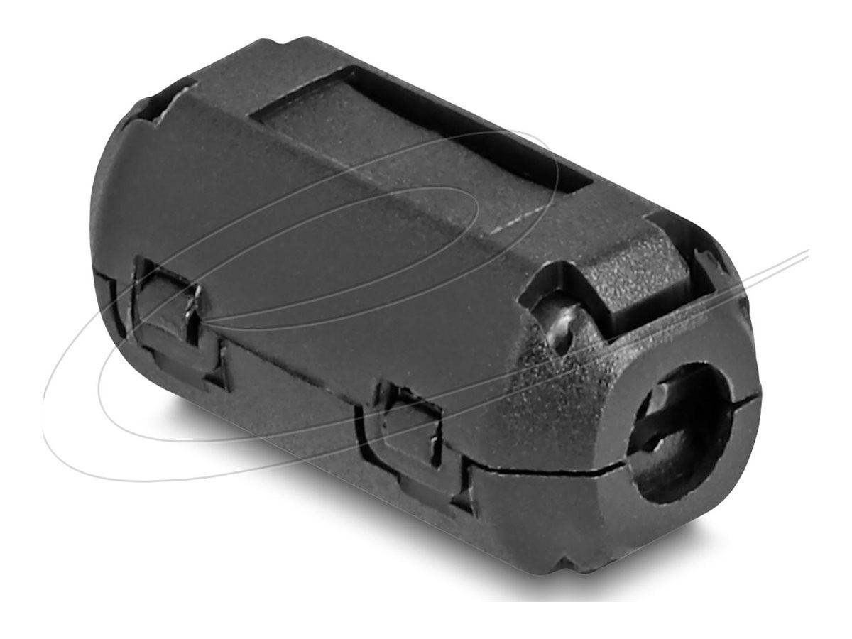 Delock Ferritleiste - for round cable up to 3.5 mm - Schwarz (Packung mit 2)