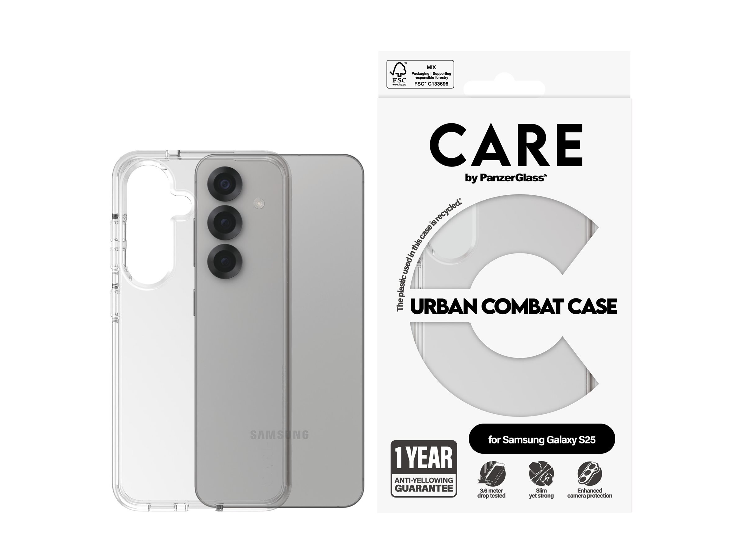 PanzerGlass CARE by PanzerGlass Urban Combat - Hintere Abdeckung für Samsung Galaxy S25, Ansicht 3