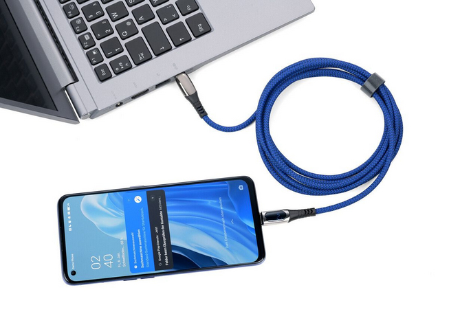 Troika Ladekabel SPEEDY XL blau - Kabel - Digital/Daten, Ansicht 3