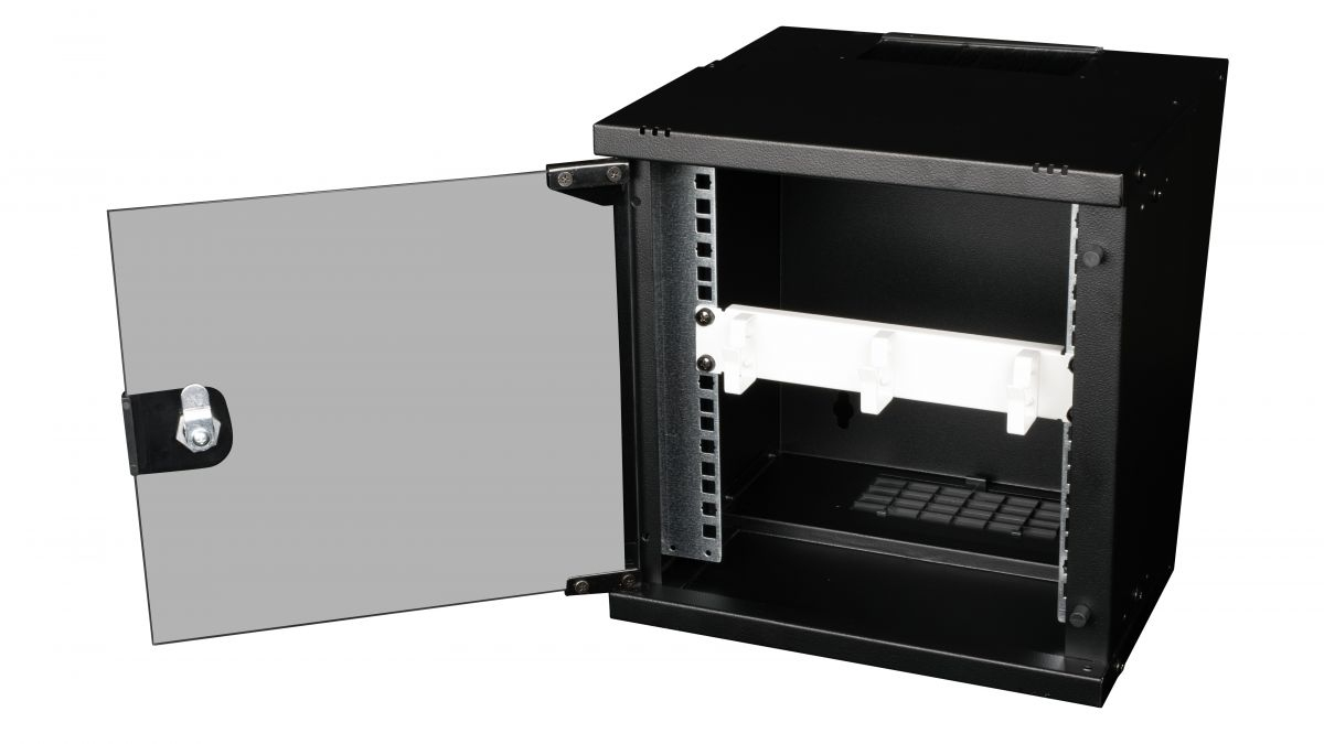 Equip 10 Kabeldurchführung mit Ringeinsatz 1U grau, Ansicht 4