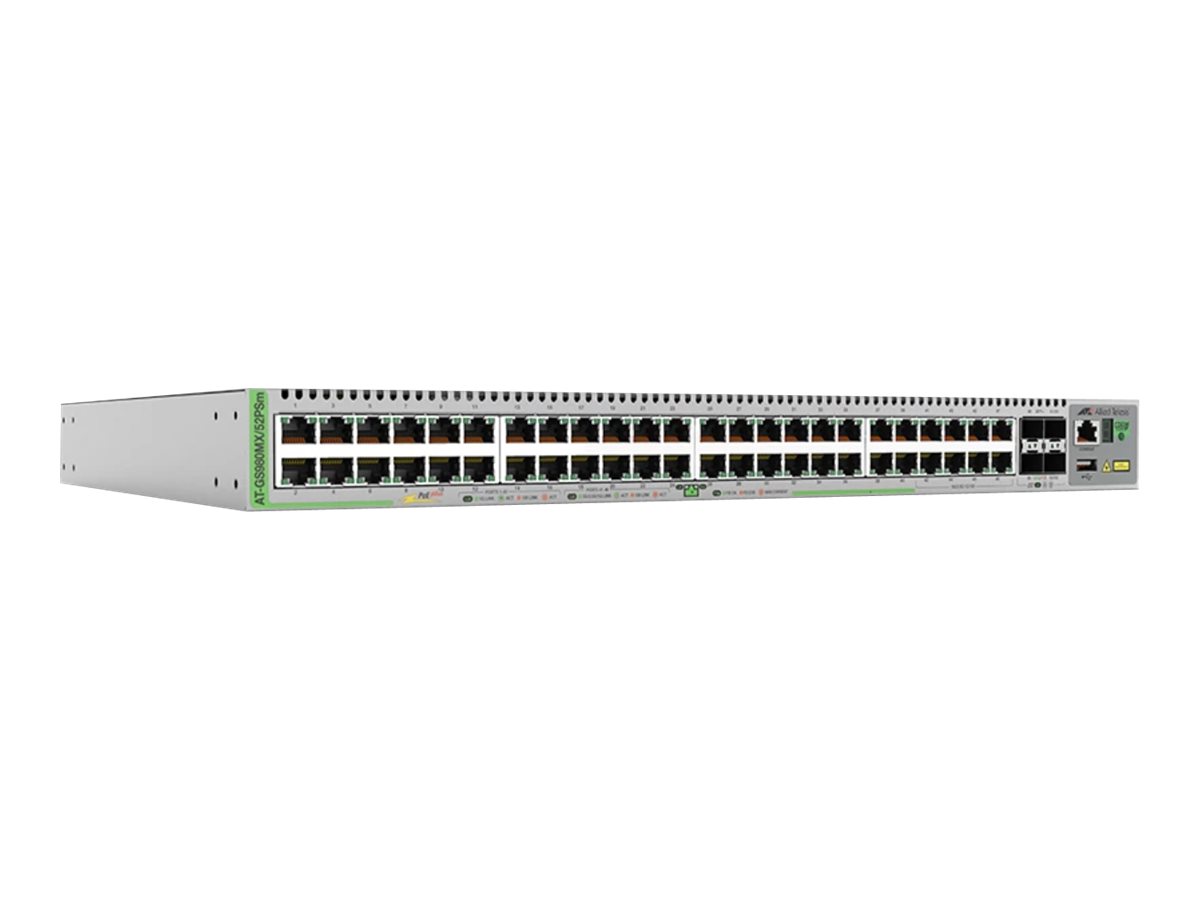 ALLIED TELESIS L3 STACKSWITCH 40X10/100/1000-T (AT-GS980MX/52PSM-50)