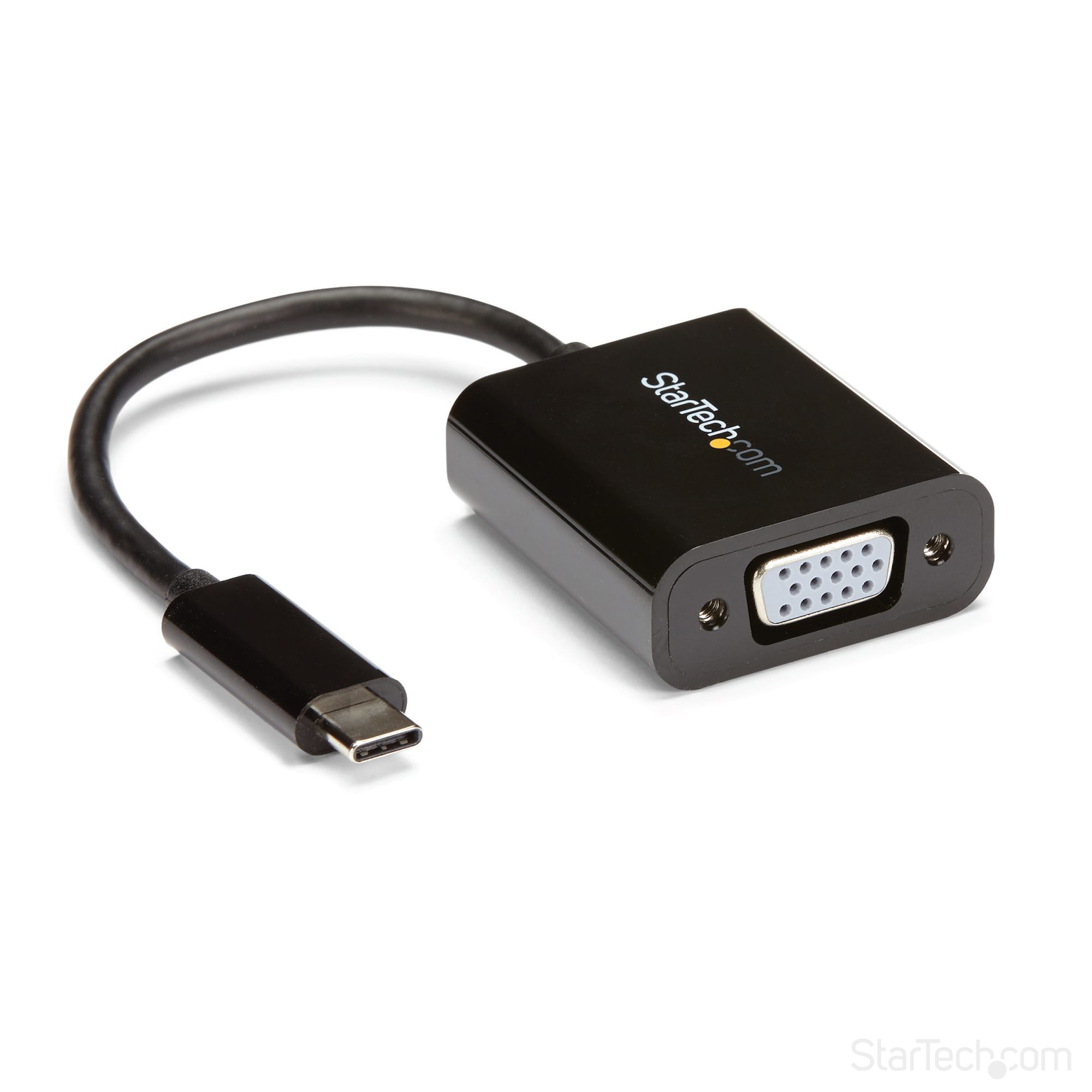 StarTech.com USB-C auf VGA Adapter, 3.2 Gen 1 (3.1 Gen 1), USB Typ-C, VGA-Ausgang (D-Sub), 1920 x 1200 Pixel