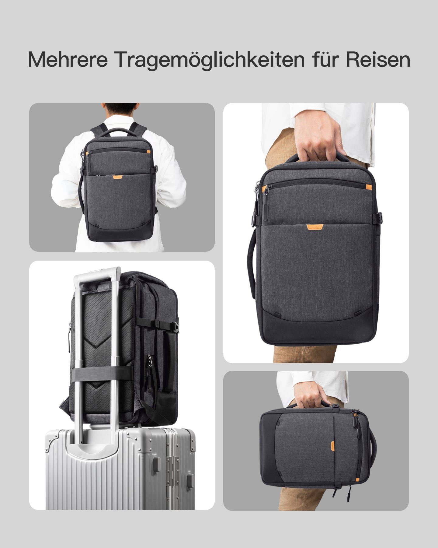 Inateck Notebook-Rucksack 14 BP03006-14 black, Ansicht 3