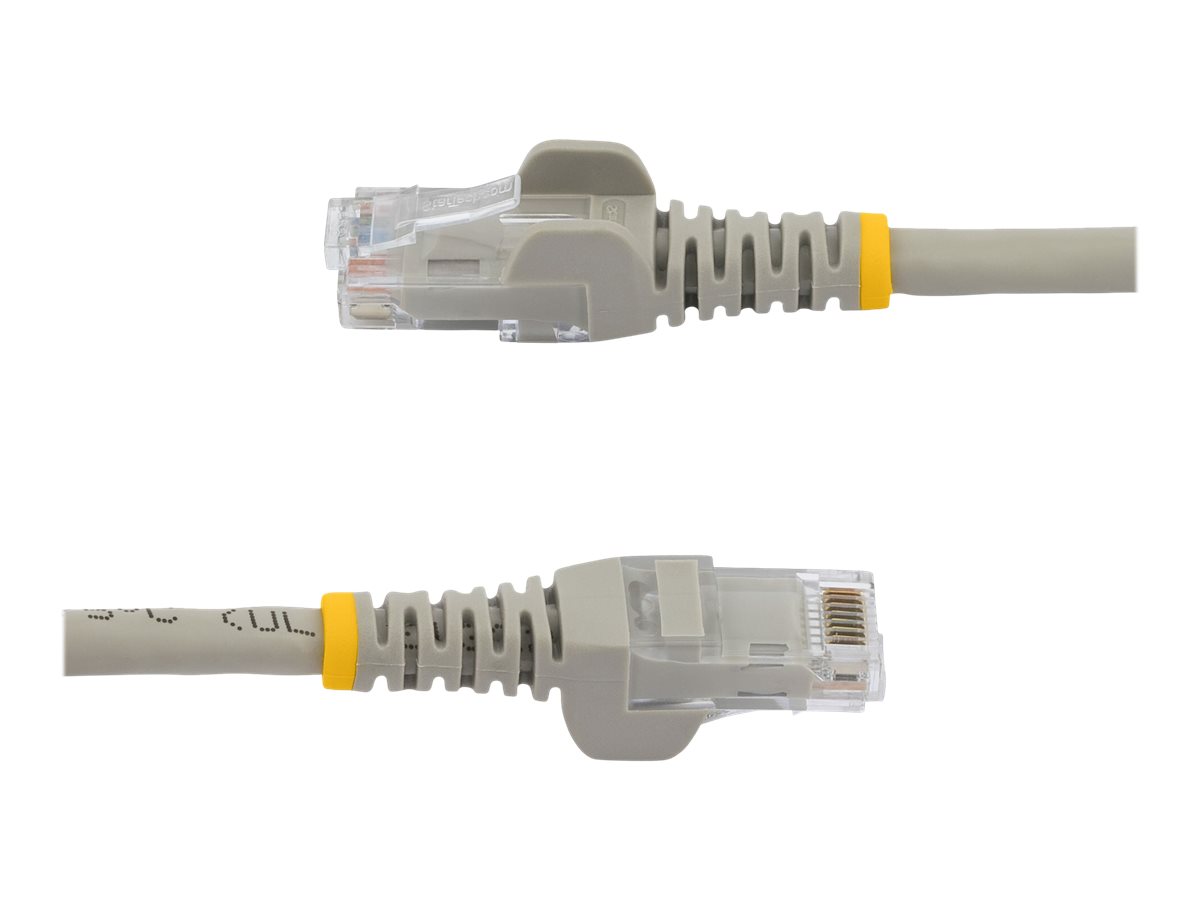 StarTech.com 10m CAT6 Ethernet Cable, 10 Gigabit Snagless RJ45 650MHz 100W PoE Patch Cord, CAT 6 10GbE UTP Network Cable w/Strain Relief, Grey, Wiring is UL Certified/TIA - Category 6 - 24AWG (N6PATC10MGR)