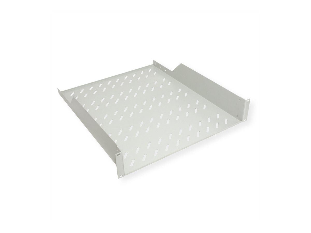 ROLINE 19 Zoll Fachboden 2 HE 550 T 25kg Tragkraft grau, Ansicht 2