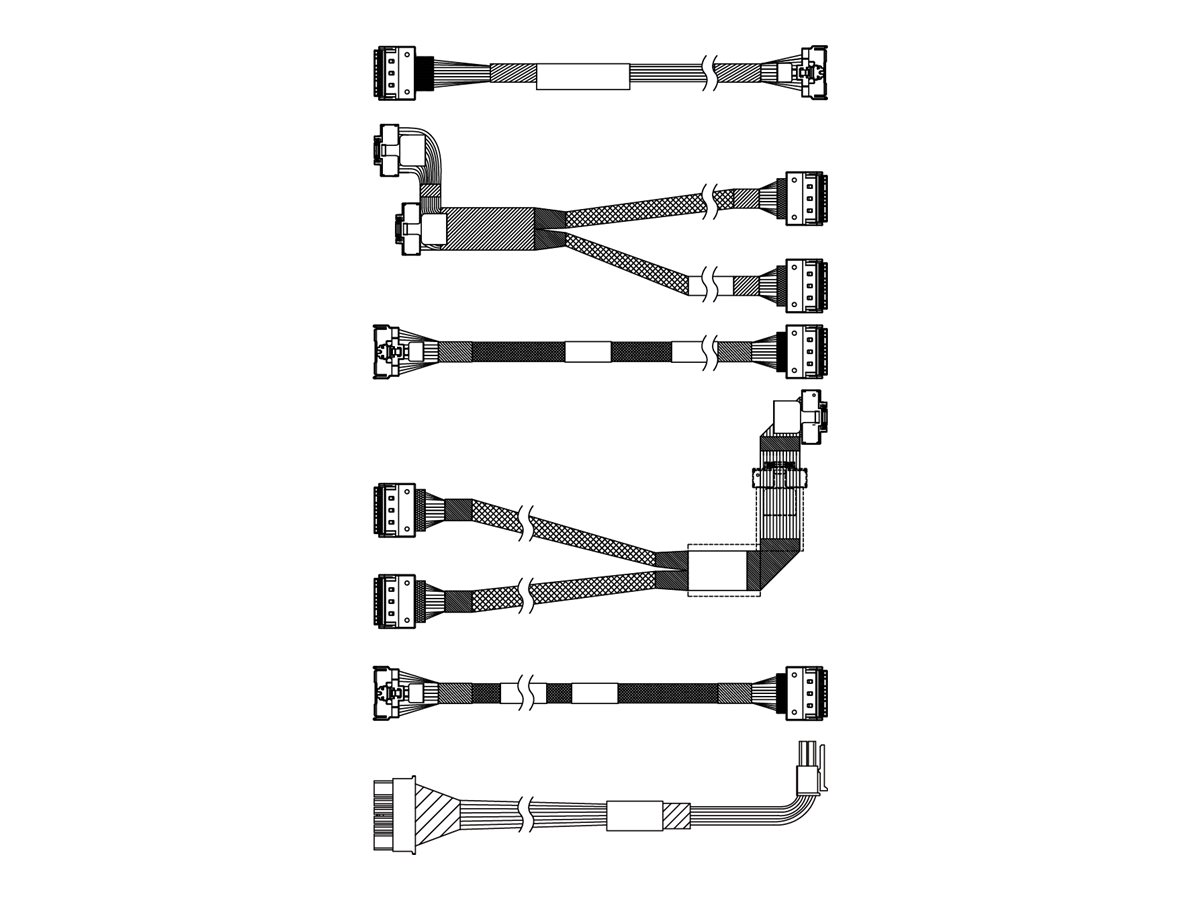 Lenovo Speicherkabelkit - für 25 Chassis-Front BP1 NVMe