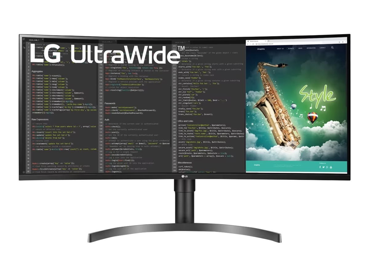 LG UltraWide 35WN75CP-B - LED-Monitor - gebogen - 88.9 cm (35")