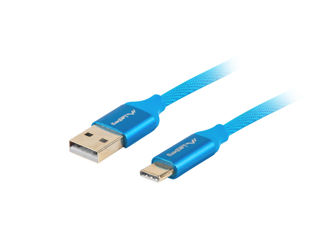 Lanberg CA-USBO-22CU-0018-BL - 1,8 m - USB A - USB C - USB 2.0 - 0,48 Gbit/s - Blau, Ansicht 3