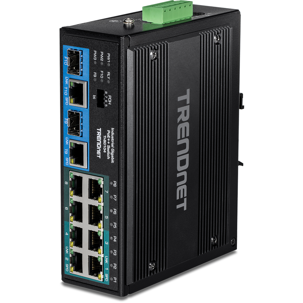 TRENDnet TI-BG104 - Switch - industriell - unmanaged - 4 x 10/100/1000 (PoE++), Ansicht 2