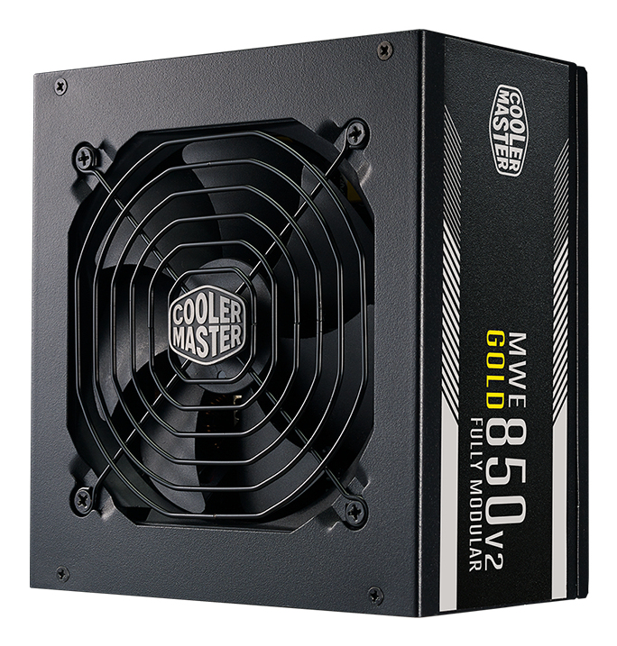 Cooler Master ALIMENTATORE ATX 850W MWE GOLD MPE-8501-AFAAG-3EEU 850Watt 80+ Fan120mm, Ansicht 4