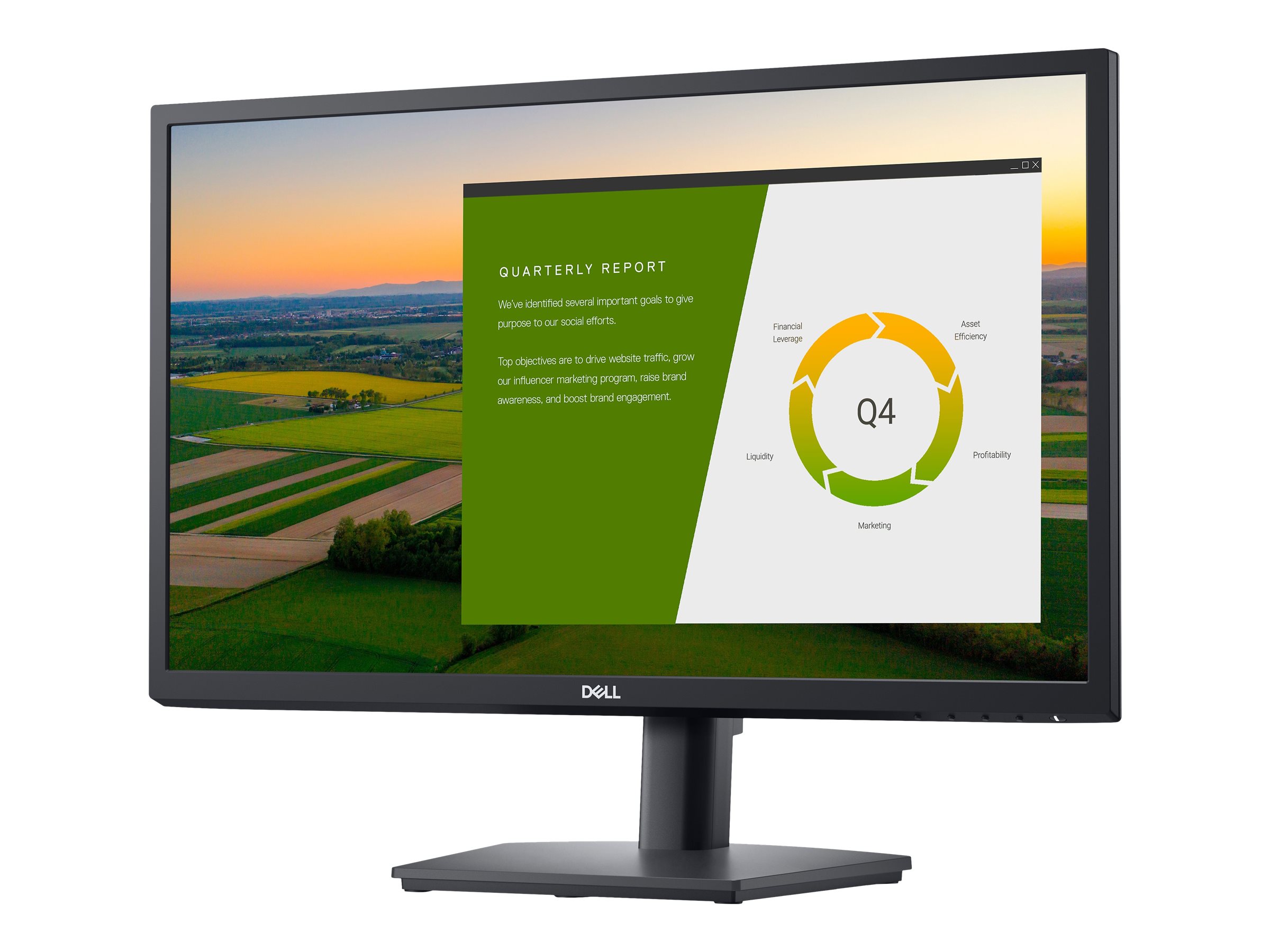 Dell E2422HS - LED-Monitor - 61 cm (24") (23.8" sichtbar) - 1920 x 1080 Full HD (1080p) @ 60 Hz - IPS - 250 cd/m²